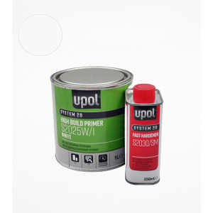 U-POL Комплект Грунт Белый+отв. 250мл.