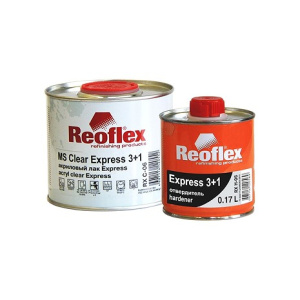 REOFLEX Лак 2К (3+1) "Экспресс" акрил.+отв. (0.5л+0,17л)