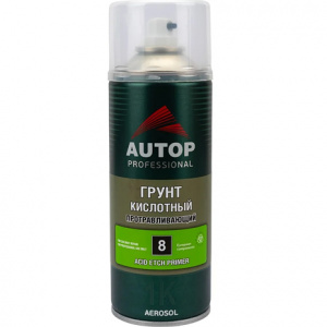 AUTOP №8 - Грунт кислотный протравливающий Зеленый (520мл) СПРЕЙ