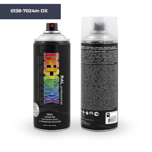 DECORIX Эмаль RAL ПРОФЕССИОНАЛЬНАЯ Графитовый серый МАТОВЫЙ RAL7024