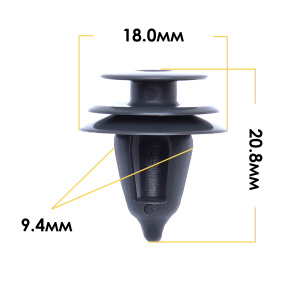 501KJ Клипса  пластм. крепежная  KJ-501 (50 шт. в уп.) ЦЕНА ЗА ШТ.