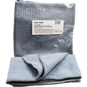 SMOOLAD Сушащая микрофибровая салфетка Premium Quality Microfiber (оверлок) (60смх40см)