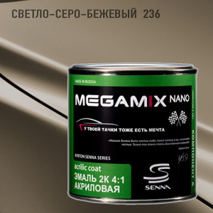 236 MEGA MIX АК-1331 акрил Светло-серо-бежевый  (840 мл)
