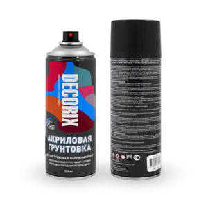 DECORIX Грунт СПРЕЙ (520мл) (черный)	