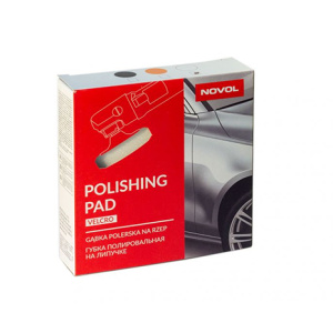 Novol Узкий А-полир.круг на липучке D150х30 белый (жесткий)