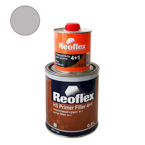 REOFLEX Грунт 2К (4+1) F06 акрил.+отв. (0.8л+0,2л) (серый)