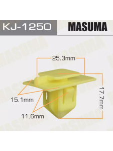 1250KJ Клипса  пластм. крепежная  KJ-1250 (50 шт. в уп.) ЦЕНА ЗА ШТ.