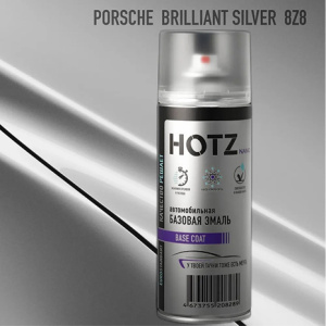 8Z8 HOTZ Porsche Brilliant Silver (Базовая эмаль) 520мл СПРЕЙ
