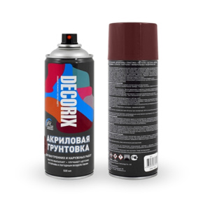 DECORIX Грунт-эмаль по ржавчине КРАСНО-КОРИЧНЕВЫЙ 520мл