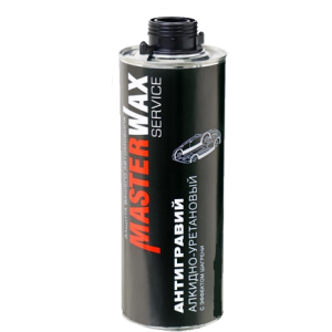 Антигравий MasterWax SERVICE алкидно-уретановый 313 евробаллон 1,0 л БЕЛЫЙ с эффектом шагрени