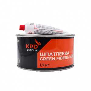 KPD SYSTEM Шпатлевка со стекловолокном Зеленая FIBER GLASS 1,7 кг