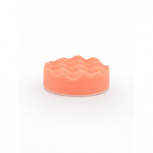 SMOOLAD Полир. круг на липучке (ОРАНЖЕВЫЙ-РИФЛЕНЫЙ-Универсальный) PROFESSIONAL Н-30mm/D-80mm