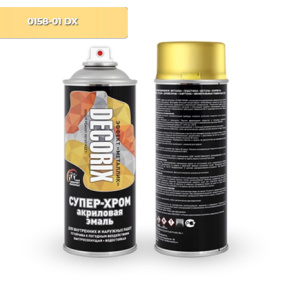 DECORIX Эффект Металлик ЗОЛОТО супер-хром 520мл