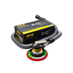 SUP Машинка шлифовальная D-150 (пневм.) Орбита 5мм, 6 отв. 10 000 оборотов/мин. Желтая/Красная