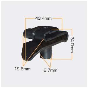 467KJ Клипса  пластм. крепежная  KJ-467 (50 шт. в уп.) ЦЕНА ЗА ШТ.