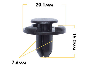 1479KJ Клипса  пластм. крепежная  KJ- 1479 (50 шт. в уп.) ЦЕНА ЗА ШТ.