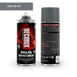 DECORIX Эмаль жаростойкая +800 серый графитовый 520мл