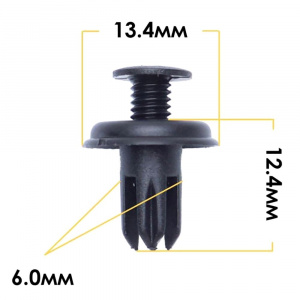 1014KJ Клипса  пластм. крепежная  KJ-1014 (50 шт. в уп.) ЦЕНА ЗА ШТ.