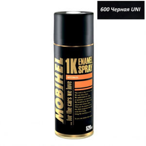 600 Mobihel UNI Черная металлик СПРЕЙ (520мл)