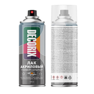 DECORIX Лак Матовый с UV-защитой СПРЕЙ (520мл)