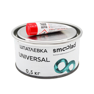 SMOOLAD Шпатлевка Универсальная UNIVERSAL 0,5 кг + ОТВЕРДИТЕЛЬ