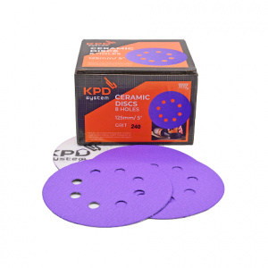 600Р KPD SYSTEM 125мм 8отв CERAMIC Абразивный круг на бумажной основе