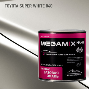 040 MEGA MIX Toyota Super White металлик (850 мл)