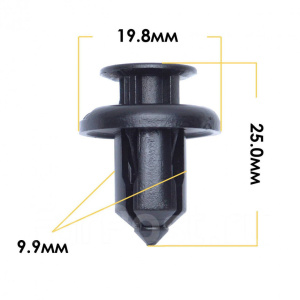 1013KJ Клипса  пластм. крепежная  KJ- 1013/K-088 (50 шт. в уп.) ЦЕНА ЗА ШТ.