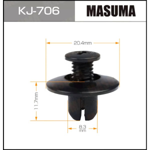 706KJ Клипса  пластм. крепежная  KJ- 706 (50 шт. в уп.) ЦЕНА ЗА ШТ.
