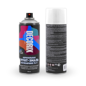 DECORIX Грунт-эмаль по ржавчине Белый ГЛЯНЦЕВЫЙ