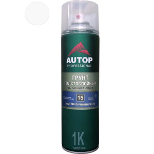 AUTOP №15 - Грунт толстослойный Белый (650мл) СПРЕЙ