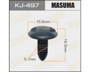 497KJ Клипса  пластм. крепежная  KJ-497 (50 шт. в уп.) ЦЕНА ЗА ШТ.