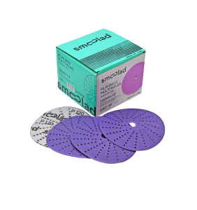 800Р SMOOLAD PURPLE CERAMIC 150мм Мультиотверстные Абраз. круг (на пленочной основе/лазерная обр.)