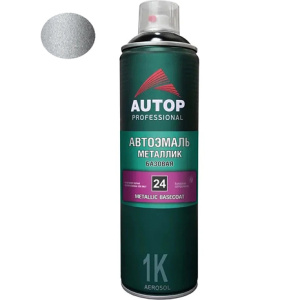 AUTOP №24 - 640 Серебристая Автоэмаль металлик (650мл) СПРЕЙ