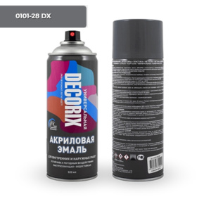 DECORIX Темно-серый СПРЕЙ 520мл (А28) 