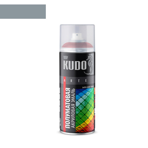 KUDO Серая сатин (акрил) 520мл СПРЕЙ
