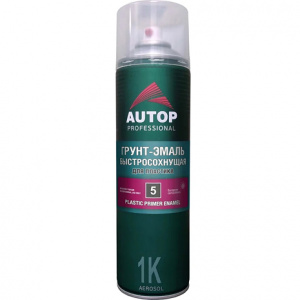 AUTOP №5 - Грунт-эмаль для пластика Графит (650мл) СПРЕЙ