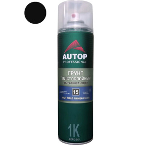 AUTOP №15 - Грунт толстослойный Черный (650мл) СПРЕЙ