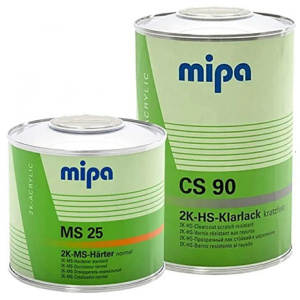 MIPA Лак 2K-HS-Klarlack CS 90 акриловый стойкий к царапинам + отвердитель MS25 (1+ 0,5 л)