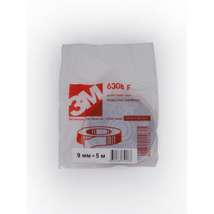 3M СЕРАЯ лента 2-х сторонняя пенакрил.клеящая 0,8мм (09мм*5м)