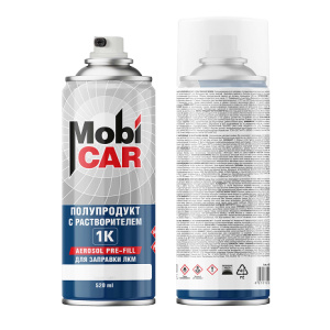MobiCAR Аэрозольный 1К полупродукт с растворителем, распылитель LINDAL, 520 мл