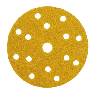 Р220 Yellow Diamond 150мм Многодырочный Абразив на бумажной основе, 15 отв.