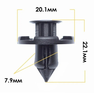 826KJ Клипса  пластм. крепежная  KJ- 826 (50 шт. в уп.) ЦЕНА ЗА ШТ.