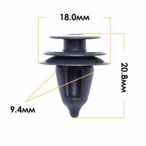501KJ Клипса  пластм. крепежная  KJ-501 (50 шт. в уп.) ЦЕНА ЗА ШТ.