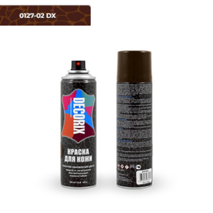 DECORIX Краска для кожи коричневая СПРЕЙ 335мл