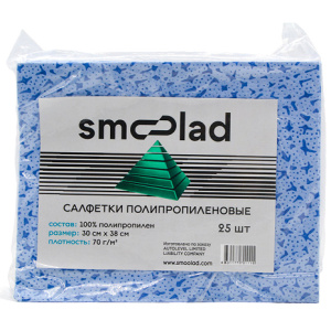 SMOOLAD Салфетки для обезжиривания полипропилен ЗВЕЗДЫ (30х38см) (уп 25 шт.)