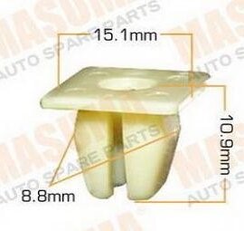 023KJ Клипса  пластм. крепежная  KJ- 023/K-023 (50 шт. в уп.) ЦЕНА ЗА ШТ.