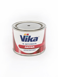 VIKA 1К Черная матовая акрил АК-142 (0,4кг)