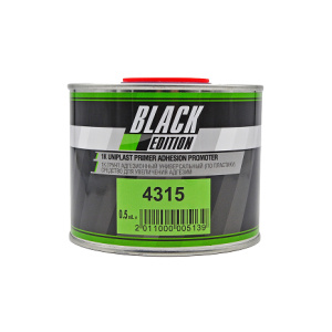 BLACK EDITION Грунт PLASTIC PRIMER по пластмассе (серо-серебристый) 0,5л