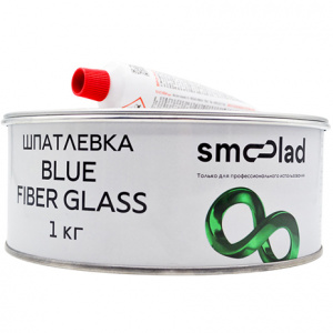SMOOLAD Шпатлевка со стекловолокном голубая BLUE FIBER GLASSголубая BLUE GLASS 1.0 кг
